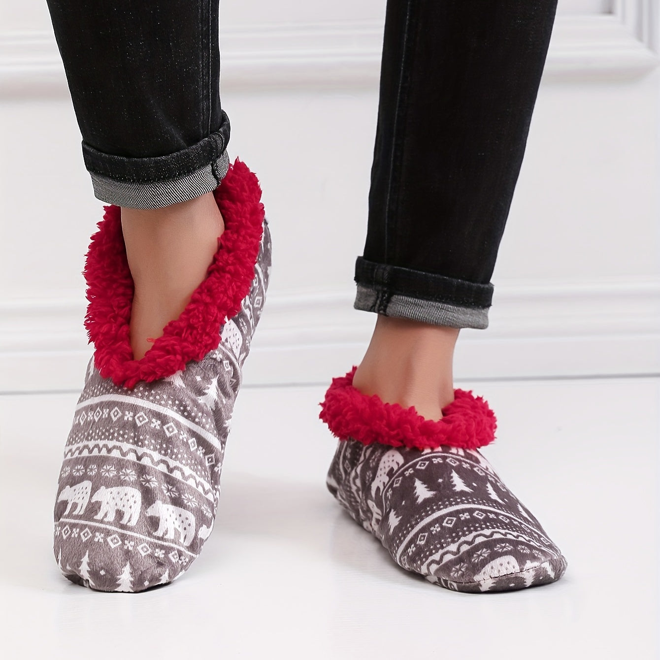 Cozy Christmas House Slippers for Men