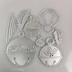 Christmas Bell Metal Cutting Dies And Stamps Set For Scrapbooking DIY