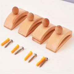 4pcs Quilt Clip Beech Wood Quilt Hanging Wall Clip