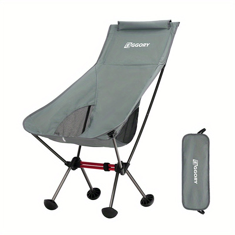 Ultralight Folding Fishing Chair Portable Durable Double Crossbar 270lbs