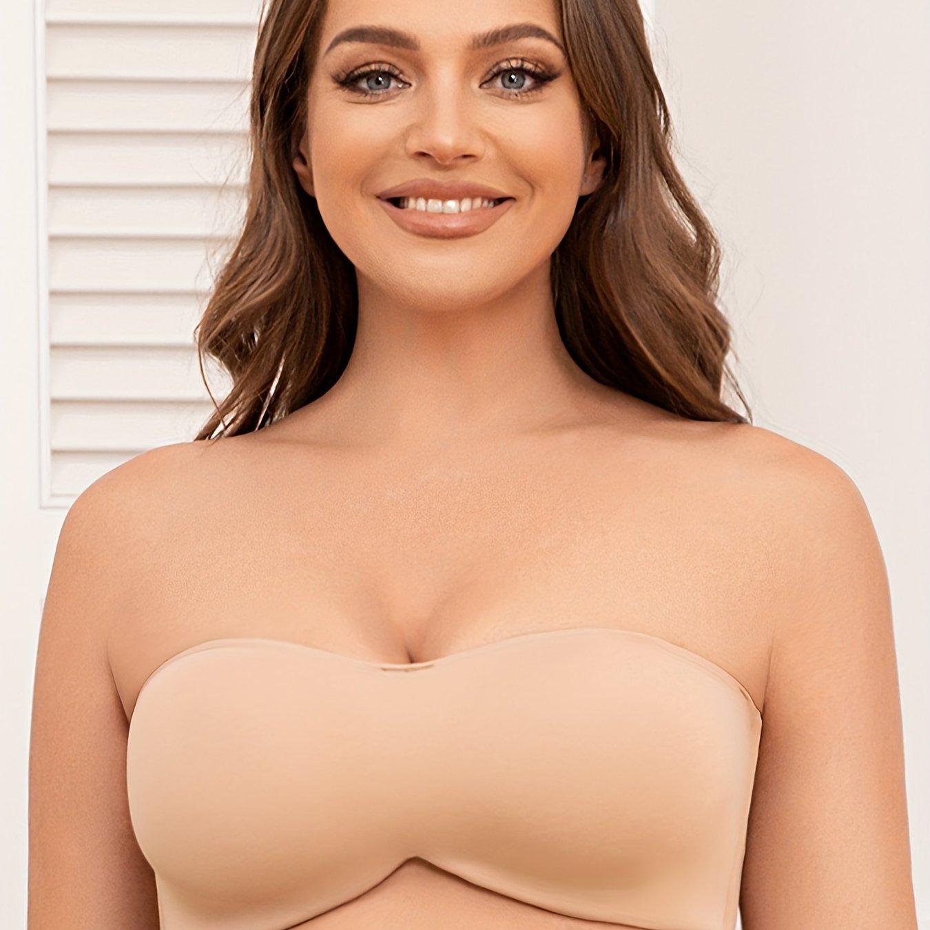 Seamless Underwire Minimizer Bandeau Bra