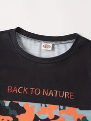 Boys Camo T Shirt & Pants Set Short Sleeve Top Shorts Summer Kids