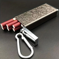 Portable Cigarette Case Thin Metal Small Tobacco Alloy Anti-Pressure Square