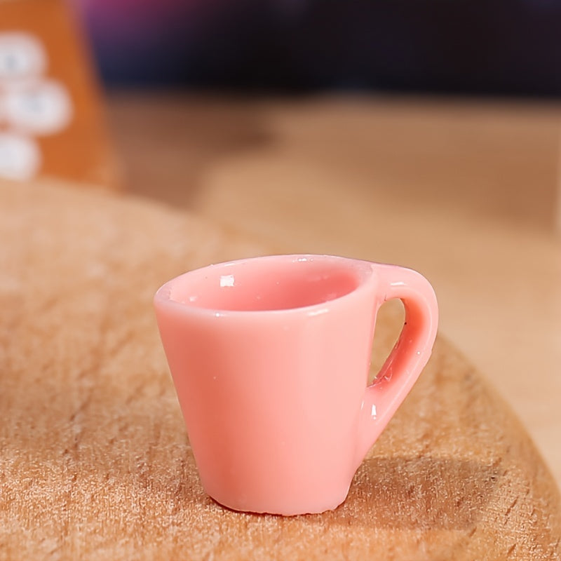 3pcs Mini Model Six Cup Resin Plate Micro Landscape Decorations DIY Toys