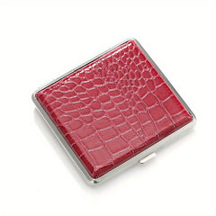 Crocodile Pattern Leather Cigarette Box For Men