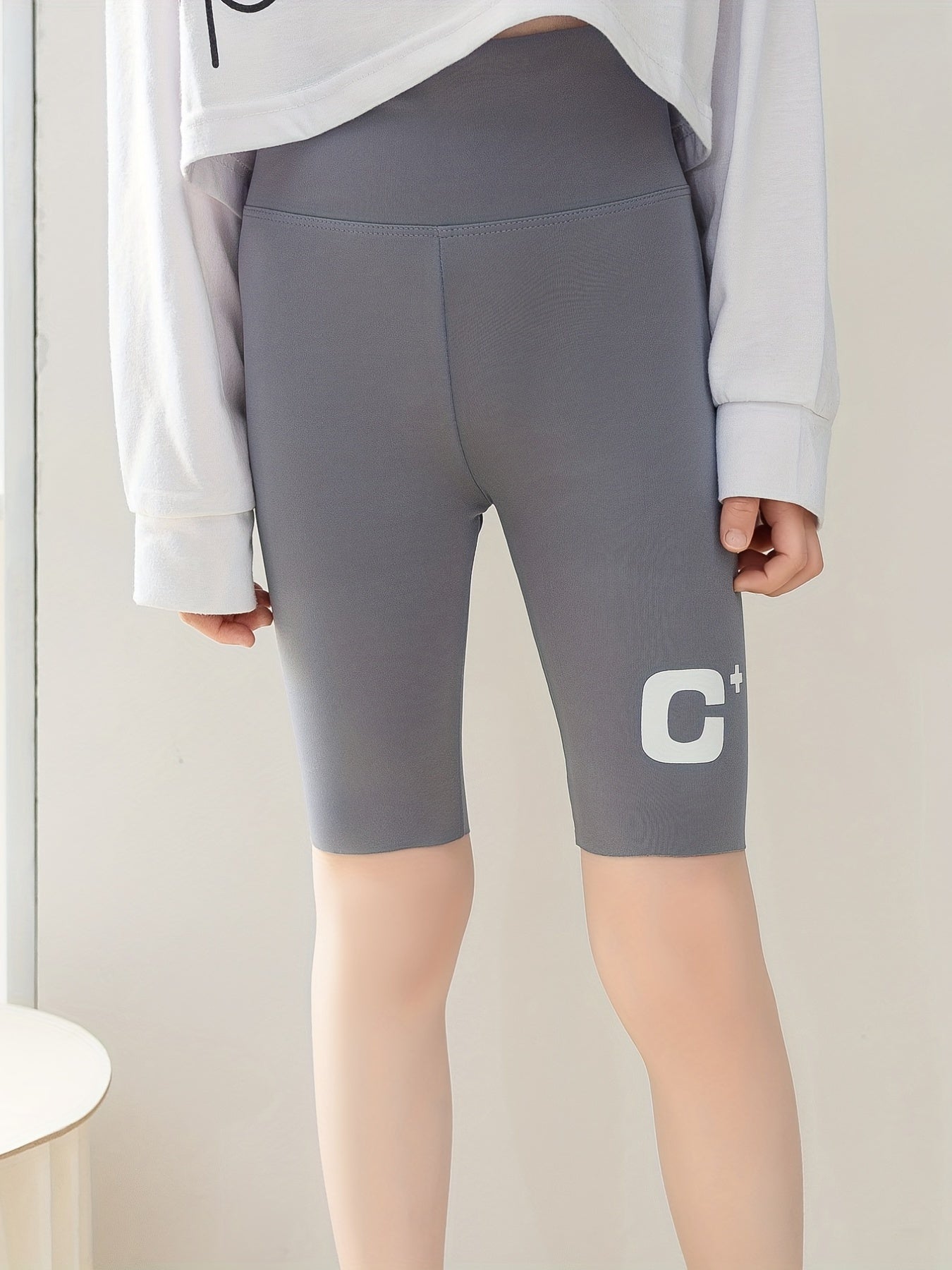 Girls Biker Shorts Tight Fit Elastic Quick drying Sports Running Cycling Shorts