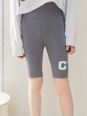 Girls Biker Shorts Tight Fit Elastic Quick drying Sports Running Cycling Shorts