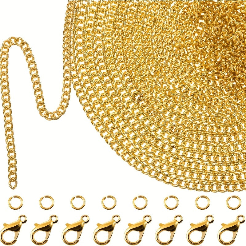 16.4" Golden Stainless Steel Chain 2mm for DIY Jewelry Making