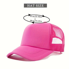 Candy Mesh Trucker Hat Lightweight Baseball Cap Unisex Sunshade Dad Hats