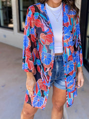 Colorblock Stretch Cardigan