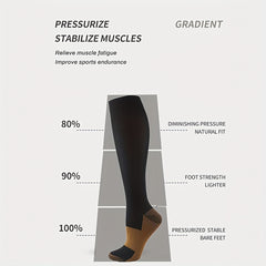 Copper Compression Socks for Improved Blood Circulation - 3 Pairs