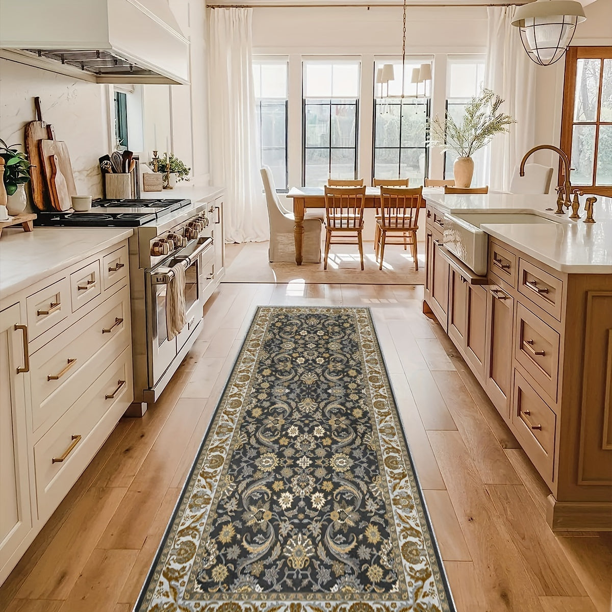Washable Runner Rug Hallway Kitchen Rugs Non Skid Waterproof Carpet Runner