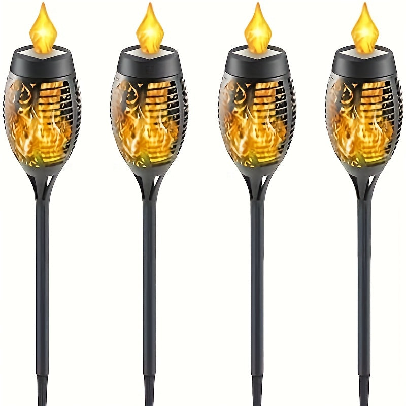 4 Pack Solar Torch Lamp Halloween IP65 Waterproof Garden Decor