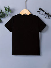 Kids Skull Halloween Graphic Tee Casual T-shirt Street Wear