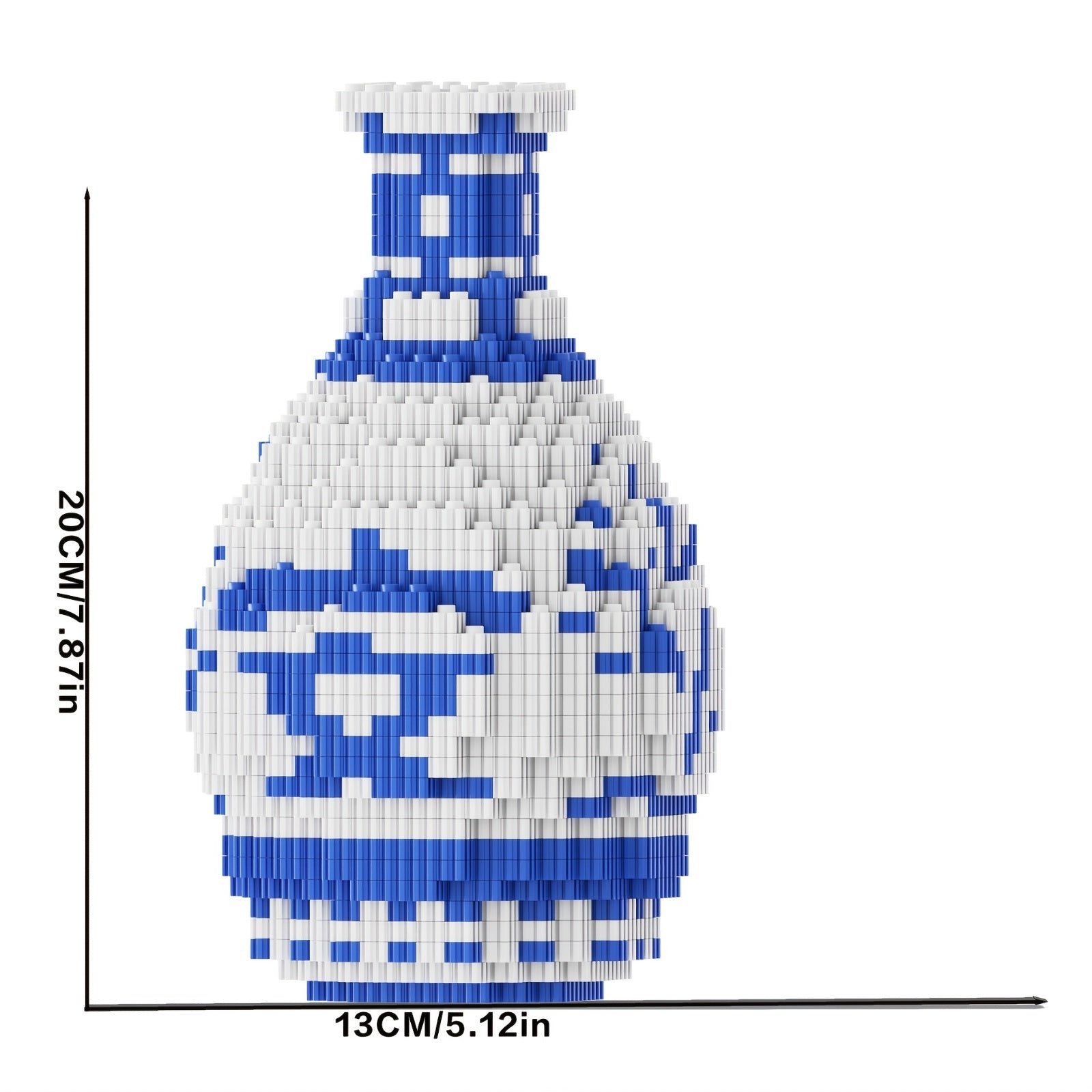 4600pcs Porcelain Vase Building Block Set