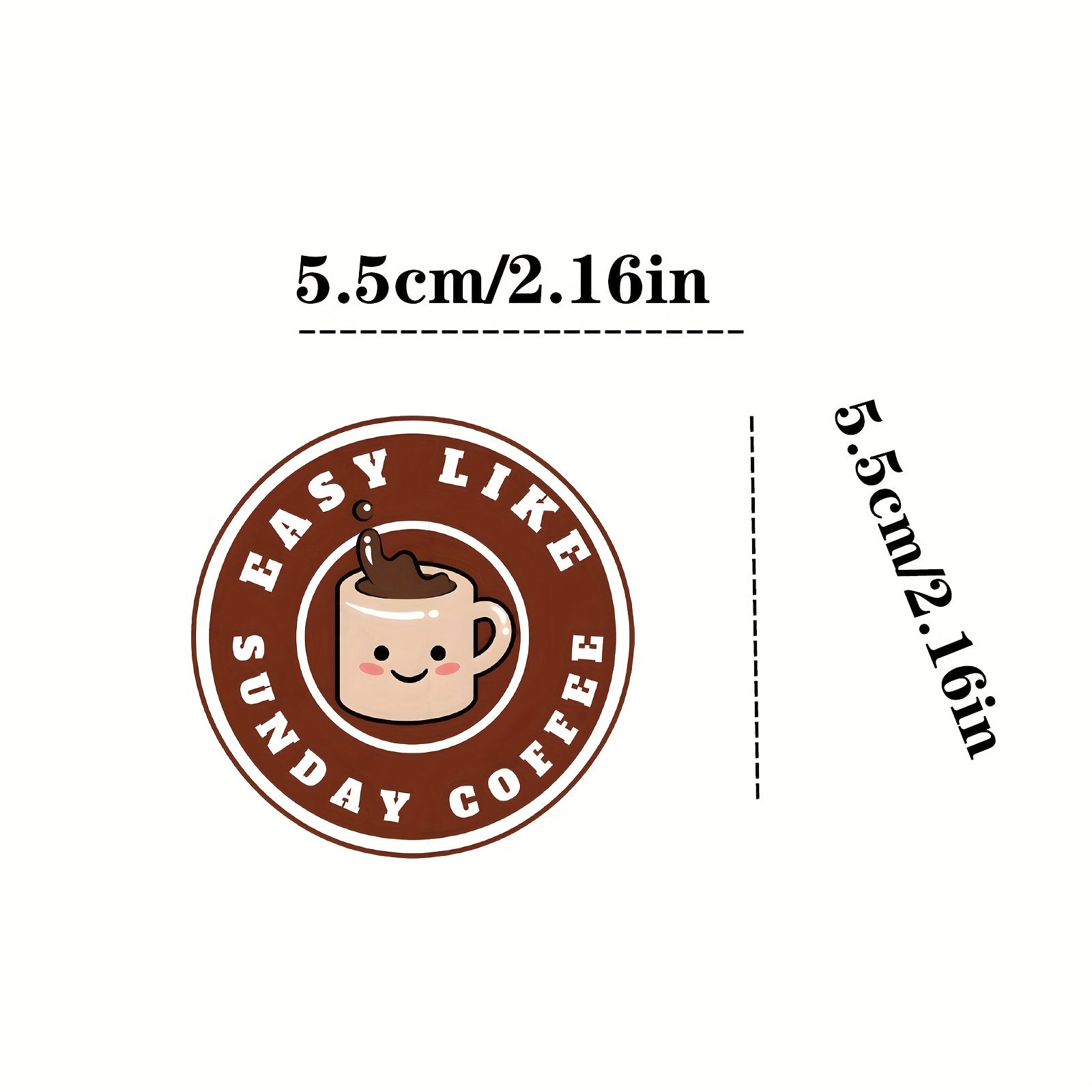 53 Pc Coffee Sticker Pack for Parties & Coffee Accessories