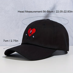 Embroidered Baseball Cap Men's Casual Sunscreen Peaked Cap
