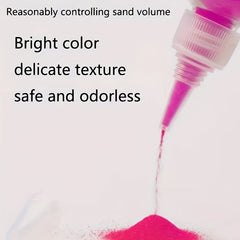 Vibrant Sand Art Kit 35g for Sand Painting Glass Bottle Decor DIY Crafts