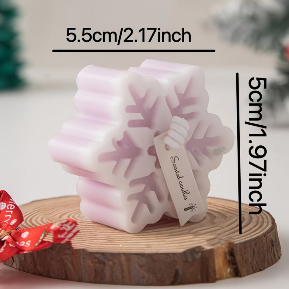 Christmas Snowflake Aromatherapy Candle Winter Decoration