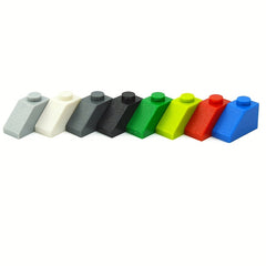 100pcs 2x1 Sloped Roof 45 Building Blocks Compatible with 3040 Bricks