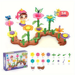 Kids DIY Flower Arrangement Building Blocks Set Creative Garden Construction Toy
