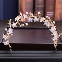 Dragonfly Pearl Flowers Headband Hairband Hoops for Girls