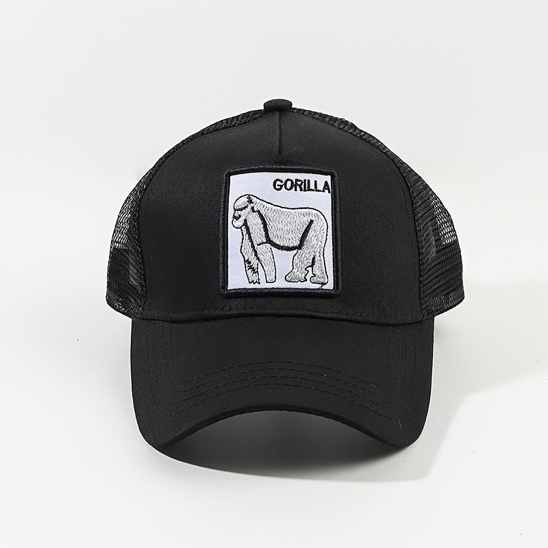 Animal Patch Embroidery Baseball Cap Lightweight & Adjustable Trucker Cap