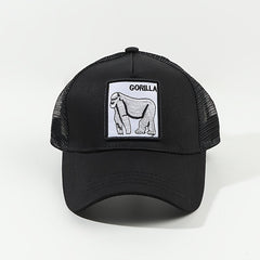 Animal Patch Embroidery Baseball Cap Lightweight & Adjustable Trucker Cap