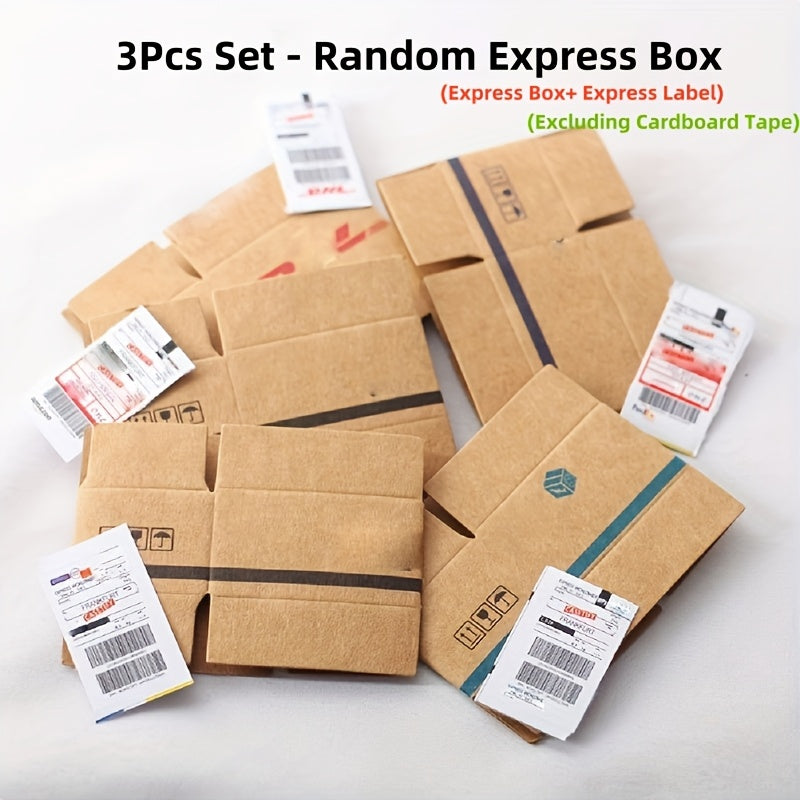 Mini Express Paper Box Set - Dollhouse Scale Simulation Creative Decor