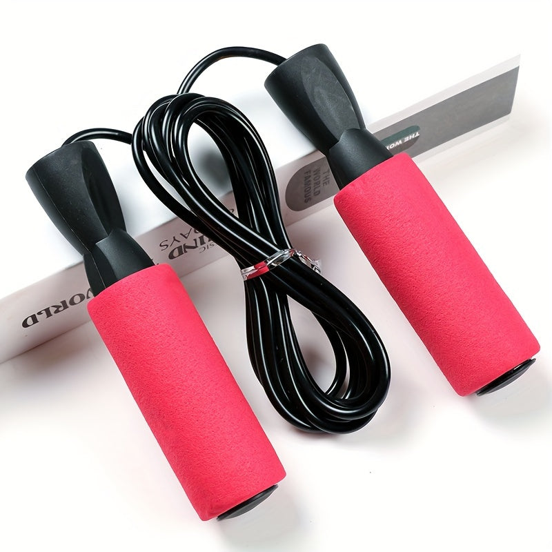 PVC Rope Skipping Rope With Sponge Handle - Fitness Exercise