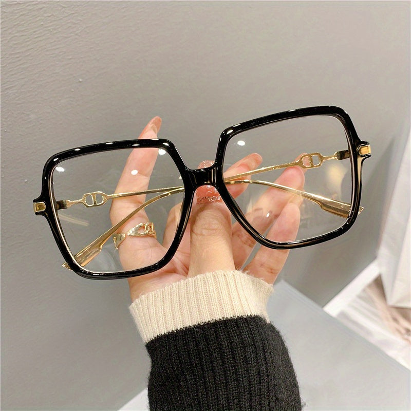 Oversized Butterfly Eyewear Women's Metal Frame Glasses