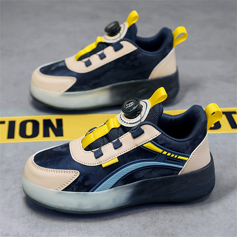 Kids Wheel Skate Sneakers with Rotating Buckle