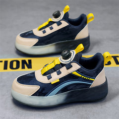 Kids Wheel Skate Sneakers with Rotating Buckle