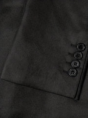 Men's Double Breasted Blazer Solid Lapel Suit Jacket