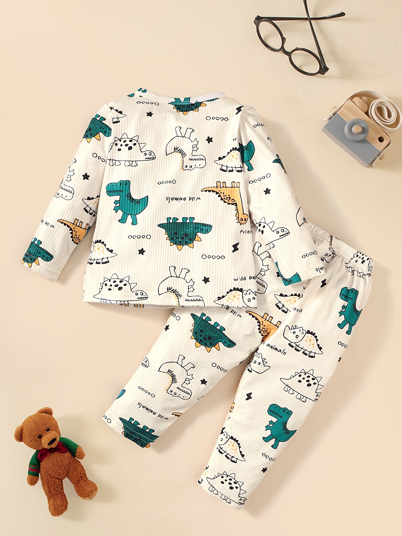 Baby Dinosaur Long Sleeve Top Trousers Loungewear Set