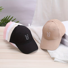 Bad Rabbit Embroidered Baseball Cap Adjustable Solid Dad Hats Lightweight