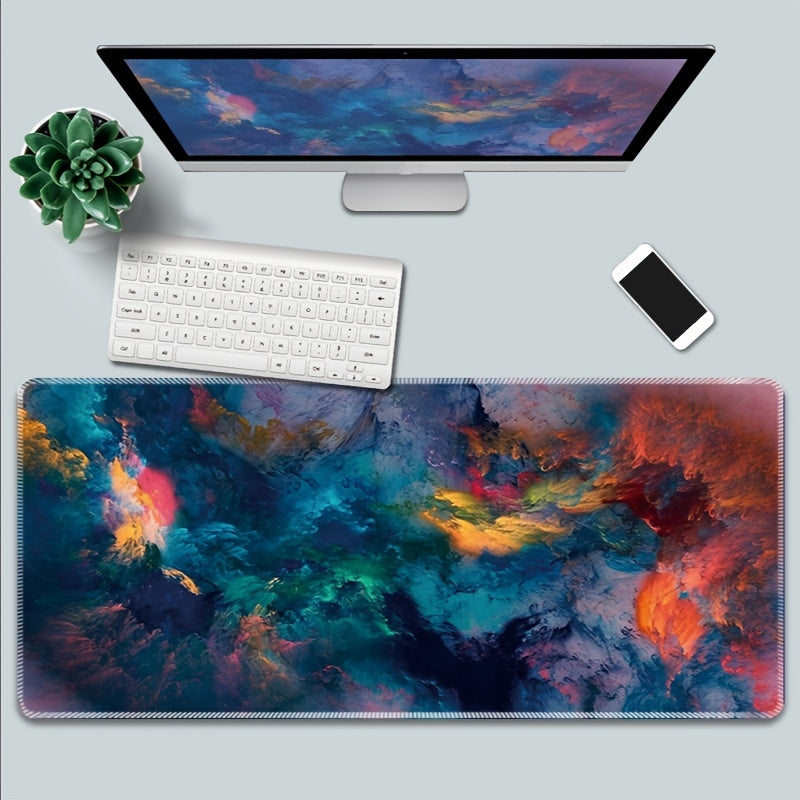 Artistic Painting Keyboard and Mouse Pad Set