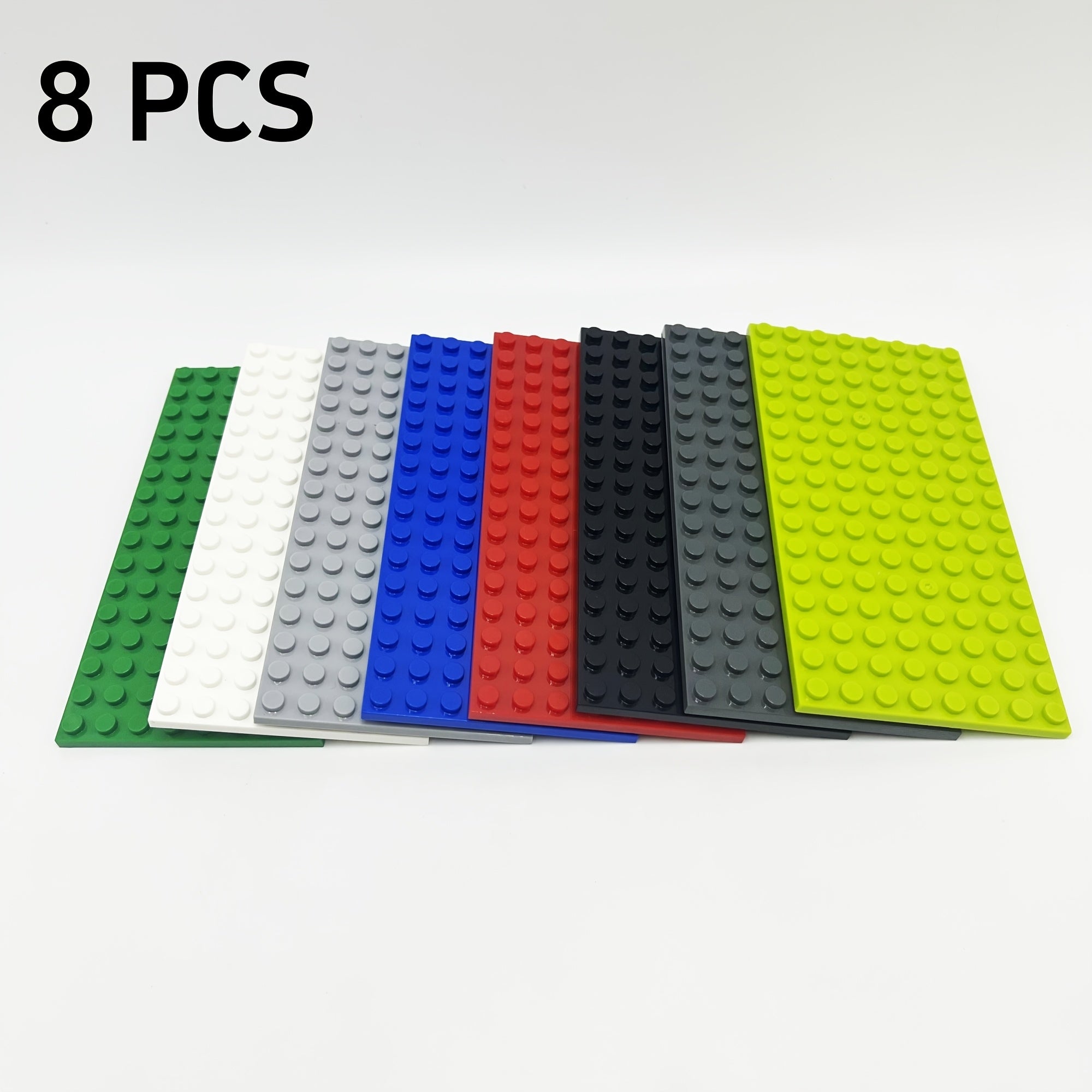 8pcs/4pcs Double-sided Baseplate Building Blocks City Parts Educational Toy
