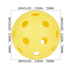 2pcs Indoor and Outdoor Pickleball Balls for Beginner Practice