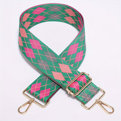 Colorful Geometric Pattern Bag Strap Lightweight Adjustable Travel Accessories