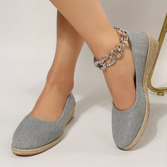 Women's Wedge Shoes Comfortable Slip On Closed Toe Casual Walking Shoes