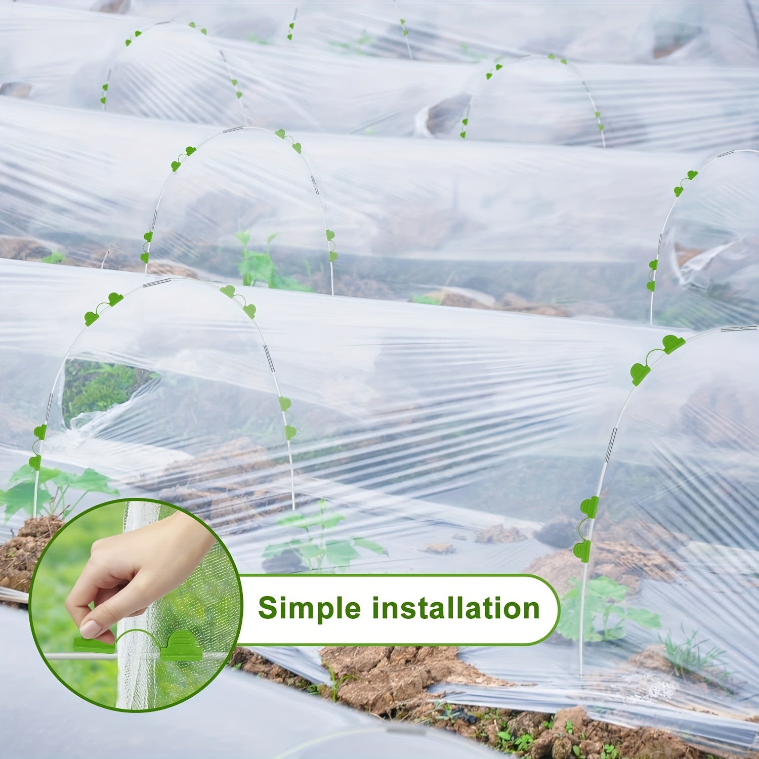DIY Planting Tunnel Greenhouse Hoops, Rust Resistant Fiberglass