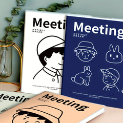 B5 Minimalist Boy's Notebook Soft Waterproof Thick Rubber Cover 68 Sheets
