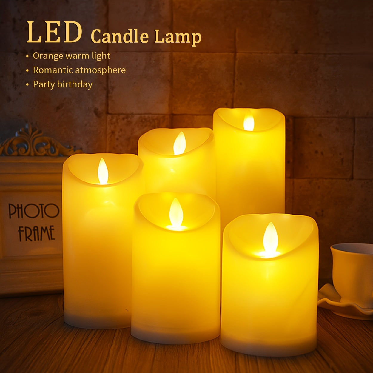 LED Candle Light for Outdoor Celebration Decoration