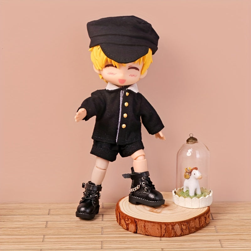 School Uniform Shorts Suit for OB11 Dolls