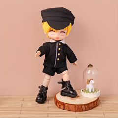 School Uniform Shorts Suit for OB11 Dolls