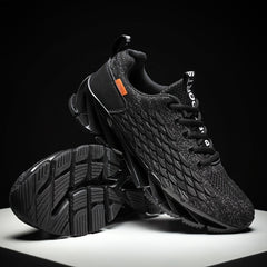 Men's Lace-up Sneakers Casual Fishscale Effect Walking Shoes
