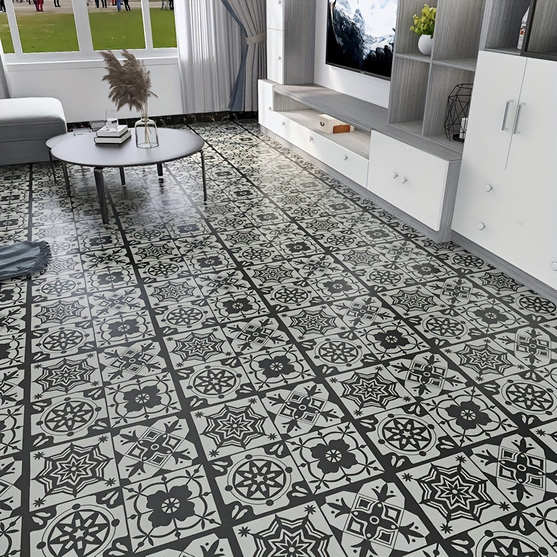 10pcs Wear-resistant Self-adhesive PVC Floor Sticker
