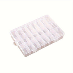 24-Grid Plastic Storage Box Transparent Detachable Tray Waterproof Dustproof