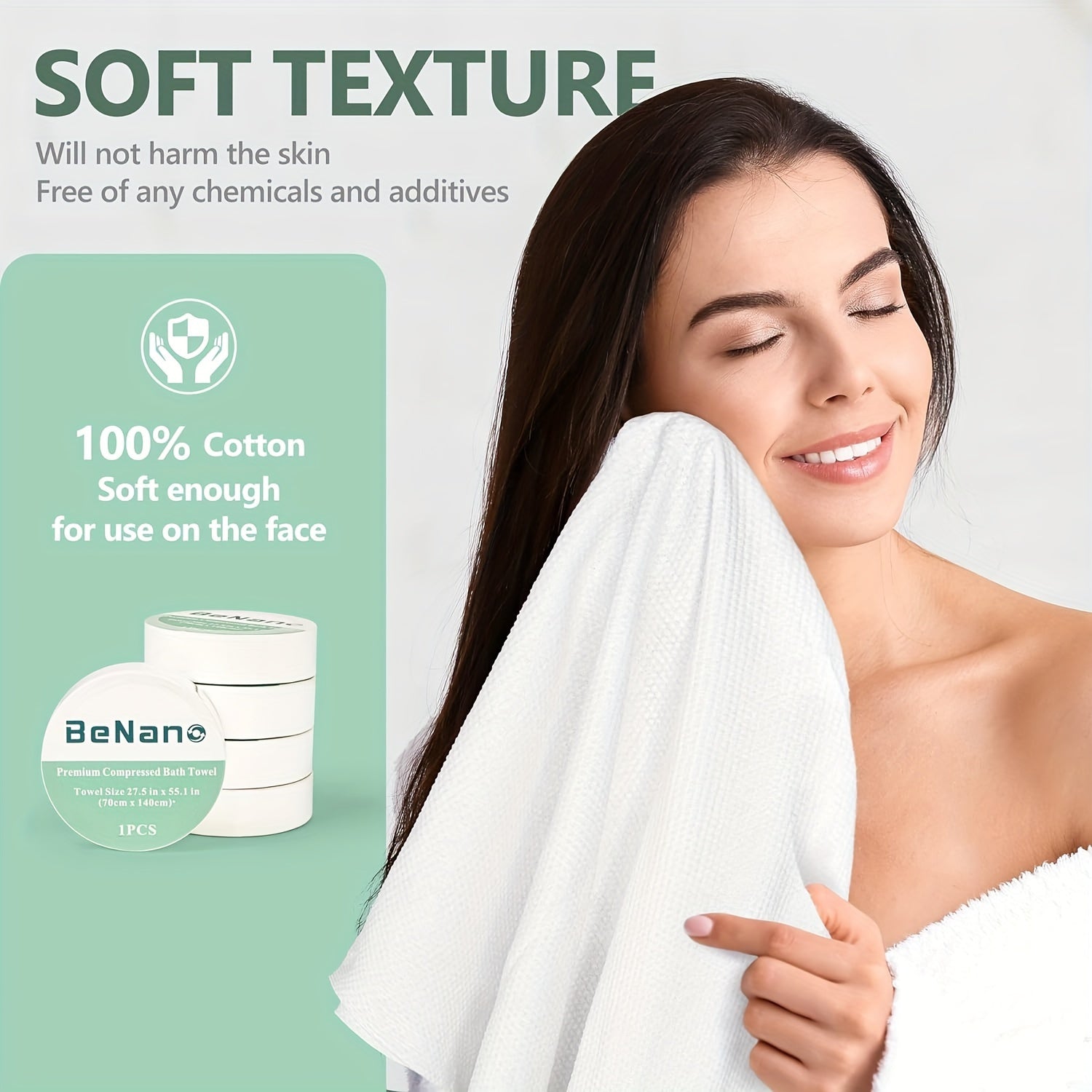 Compression Bath Towel for Outdoor Sports and Travel